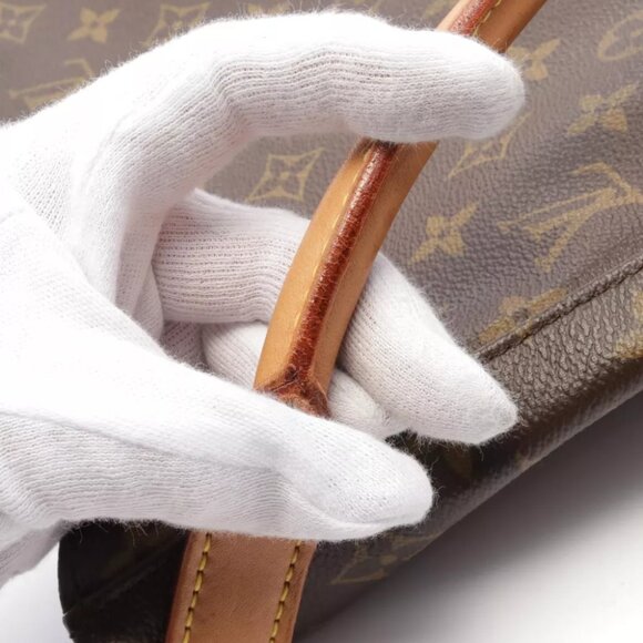 LOUIS VUITTON Looping GM Shoulder Bag M51145 Monogram canvas Brown Used Women LV - Picture 3 of 11